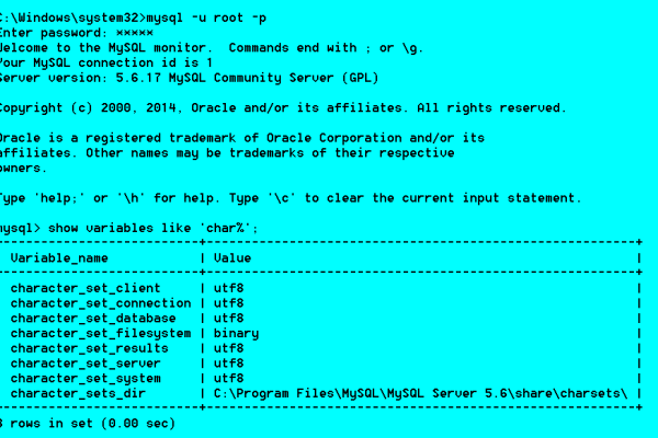 MySQL中文编码问题解决方法