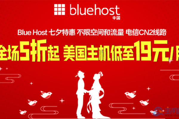 BlueHost双十二嗨购全场 美国/香港主机低至五折  第1张