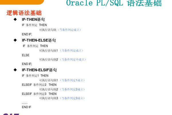 PL/SQL中的条件语句怎么使用