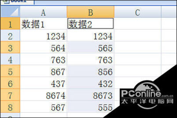 oracle怎么对比两个表中数据差异的大小