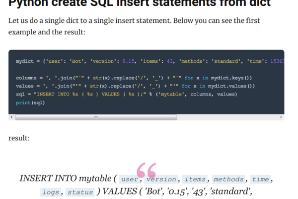 Python中SQL拼接的方法是什么