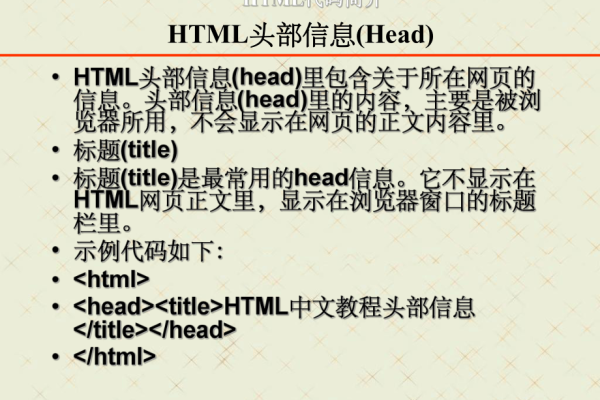 html中如何设置头部信息