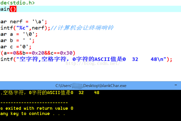 c语言空字符怎么表示