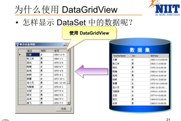 WinForm中DataGrid和DataGridView的区别是什么