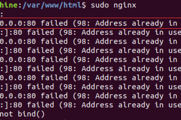 启动nginx服务提示98: Address already in use