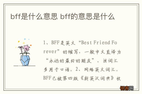 BFF是什么意思？一篇文章带你深入了解！