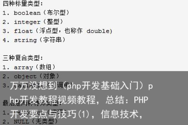 php开发教程视频教程  第1张