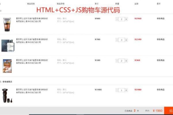 jQuery和HTML5怎么实现加入购物车功能