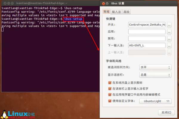 ubuntu中文输入法安装