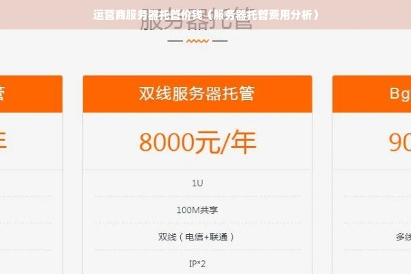 广东托管服务器价格分析：哪家更实惠？