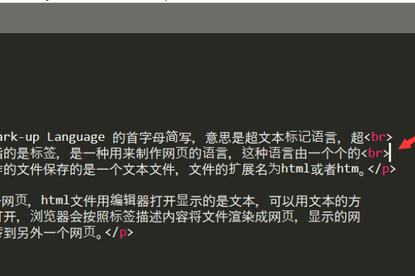 html怎么强制换行显示,在HTML中什么标记可以强制文本换行（html强制换段标记）