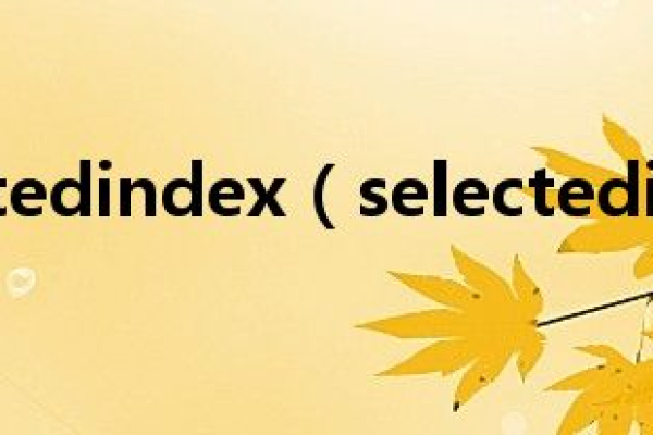 js中selectedindex怎么用  第1张