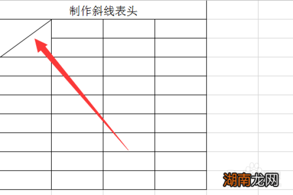 如何在Excel中添加斜线表头