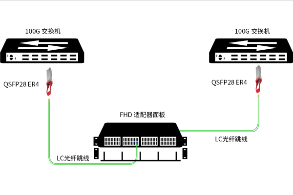 两个服务器两台交换机跳线怎么接