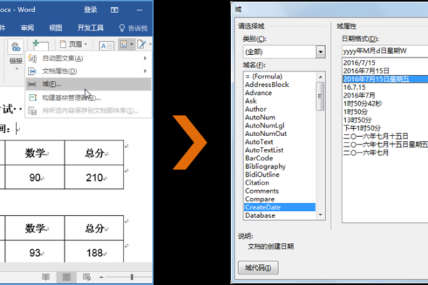 word文档中更改域代码在哪里 word表格标题序号域怎么设？