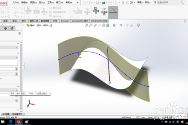 solidworks怎么把直线变成曲线