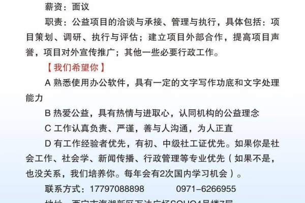 西宁网站开发招聘信息  第1张