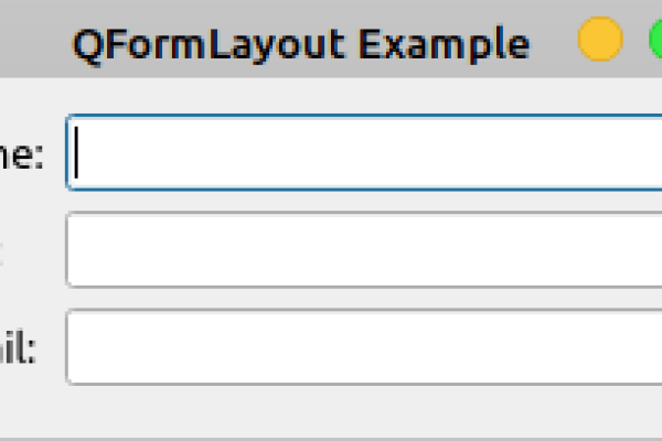 PyQt5 QFormLayout 两列