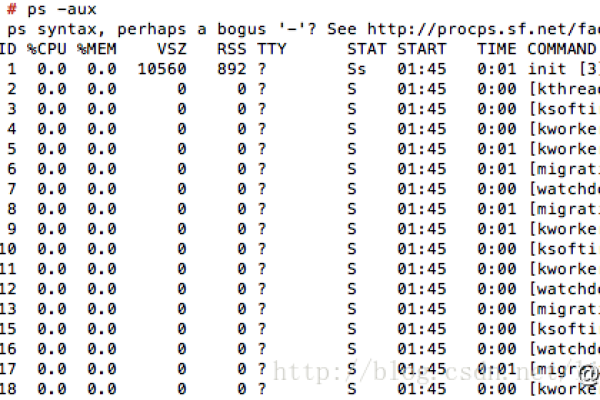 如何在Linux系统中使用ps命令查看线程信息？