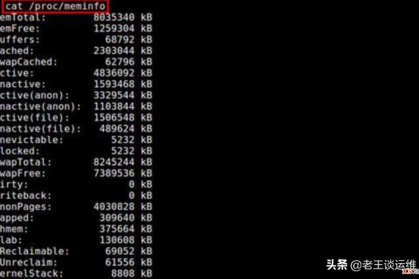 linux查看内存使用情况的命令有哪些