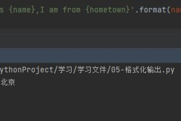 python字符串format用法