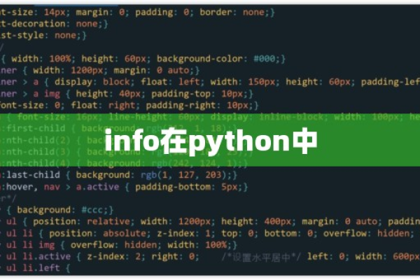 python中info怎么用