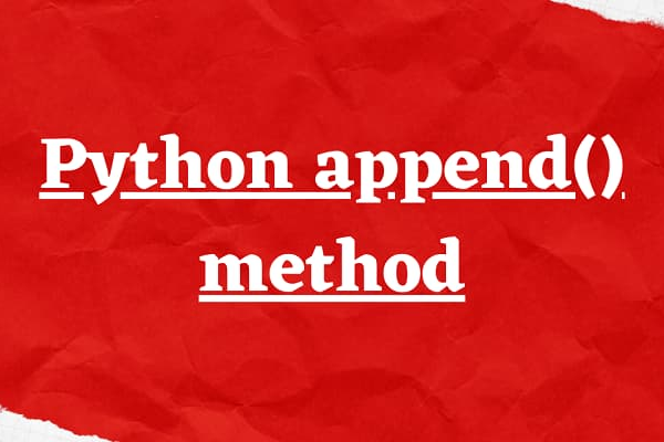 append函数用法python