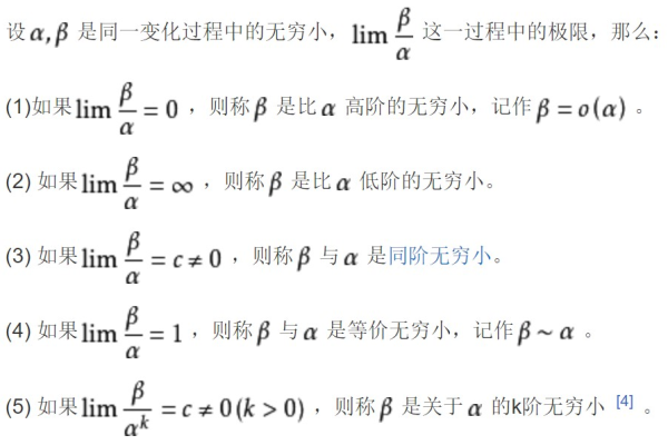 什么是高阶无穷小  第1张