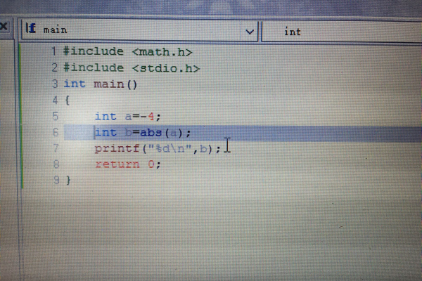 c语言绝对值函数怎么写