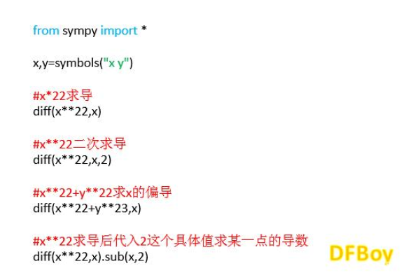 python如何求偏导数