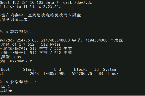 linux扩容磁盘分区怎么操作  第1张