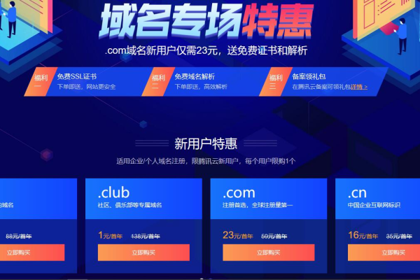 com域名注册1元,免费的com域名注册