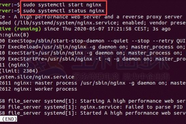 nginx启动命令和停止命令