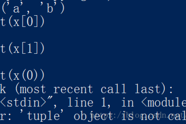 python中tuple object is not callable