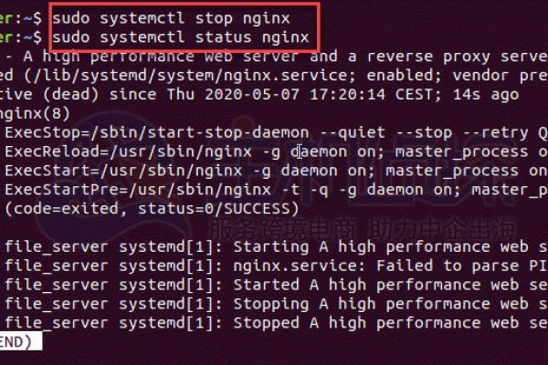停止nginx服务命令  第1张