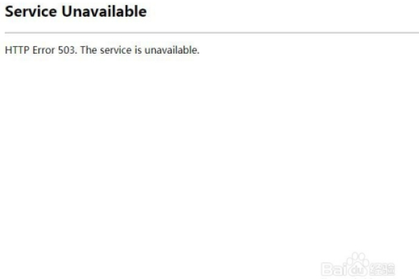 美国虚拟主机网站为什么会出现Service Unavailable