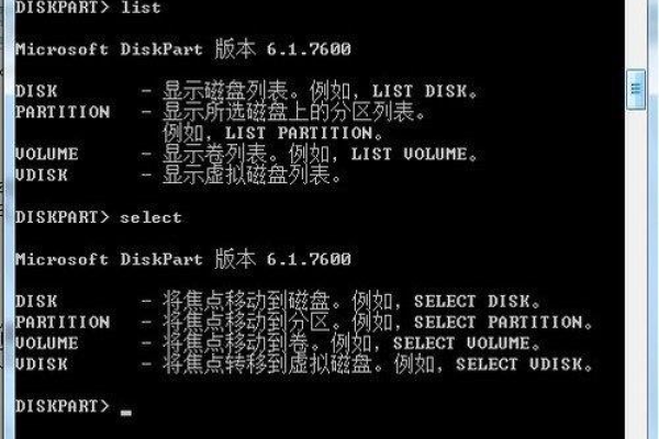 windows diskpart命令详解