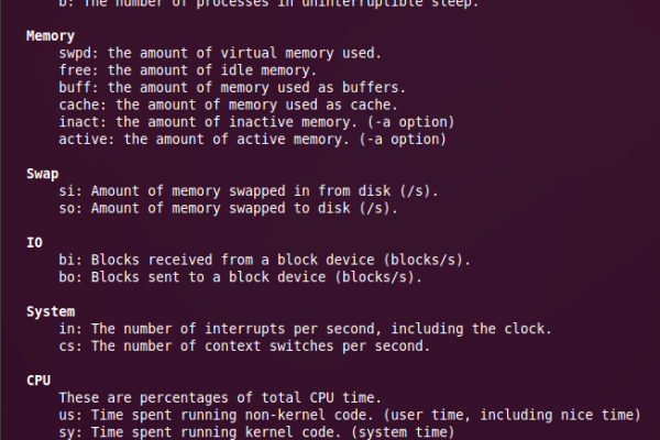 Linux命令中vmstat怎么用  第1张