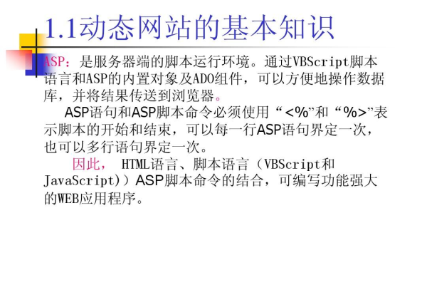 ASP 脚本语言有哪些独特之处和应用场景？
