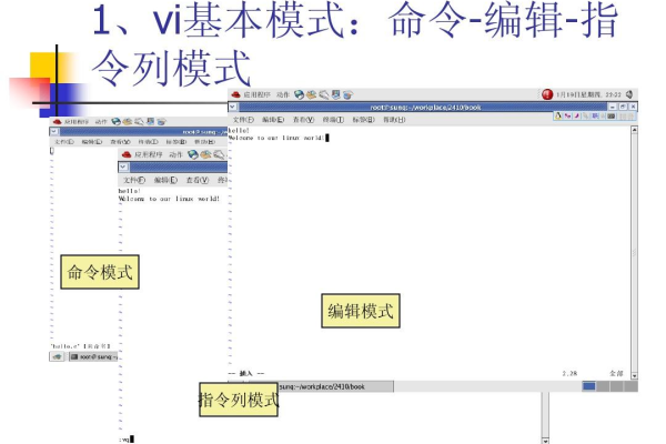 如何使用vi命令进行文本编辑？