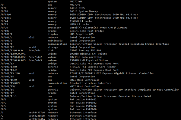 Linux硬件查询命令有哪些  第1张