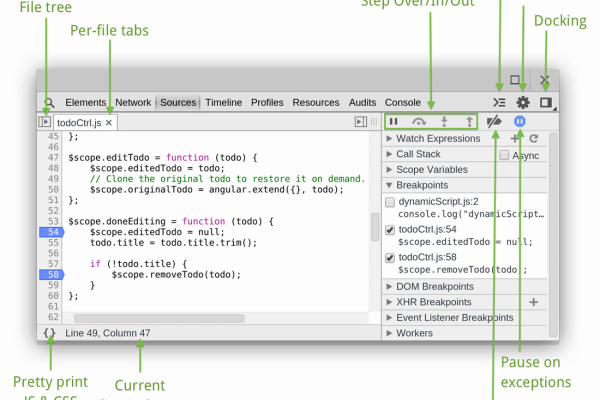 如何调试Chrome中的指定JavaScript代码？  第1张