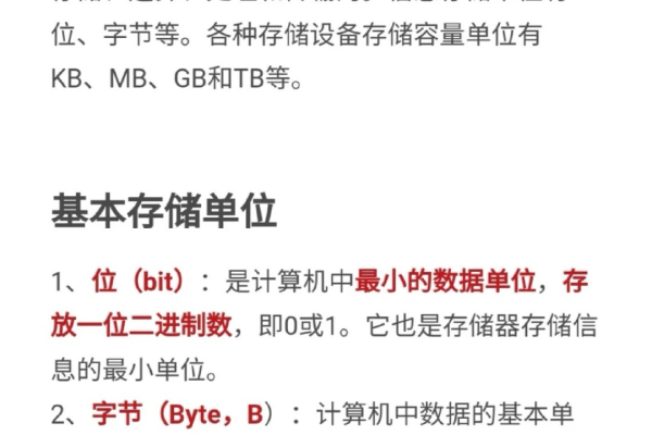 存储空间的单位有哪些？  第1张