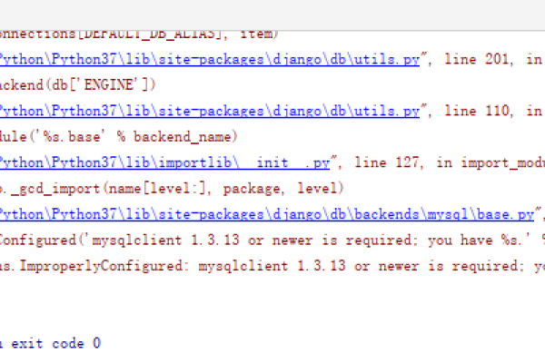 如何解决Django中的ImproperlyConfigured错误，MySQL client 1.3.13或更新版本问题？  第1张