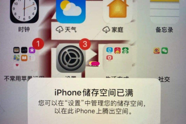 如何取消存储空间已满的提醒？