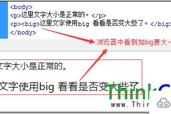 HTML中的big标签如何使用？  第1张