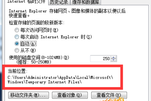 如何找到Windows Internet Explorer浏览器的缓存文件位置？