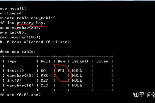 如何在MySQL中为新建的数据库设置主键？  第3张