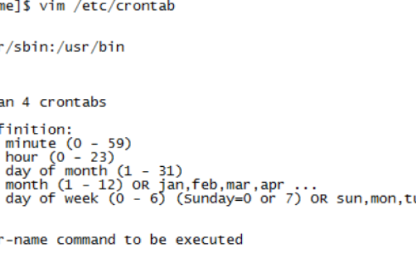 Linux中crontab的格式是怎样的？