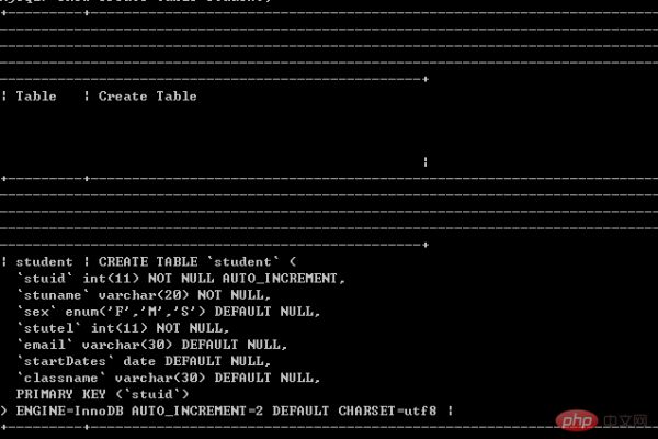 如何查看MySQL中已创建表的建表语句？